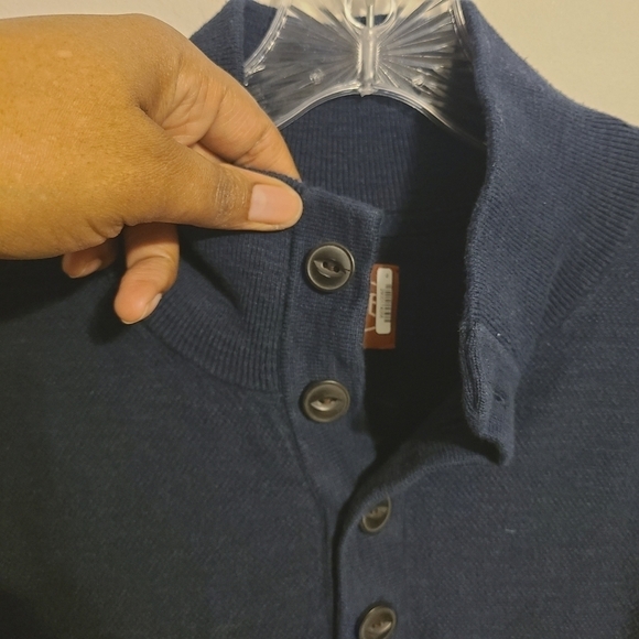 Red Ale | Men's Navy Blue Quarter Button Up Shirt (Size XXXL) - Picture 5 of 13